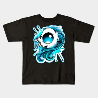 Aquarius skull Kids T-Shirt